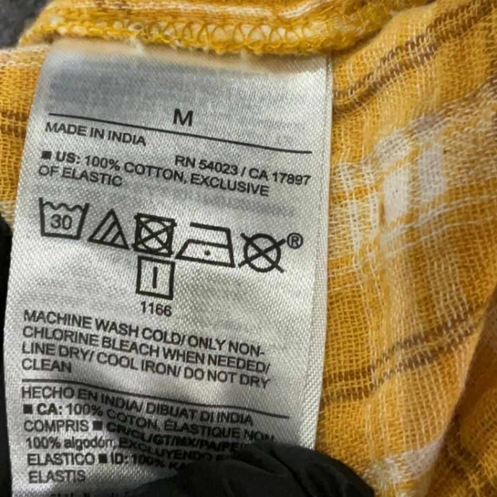 Old Navy Yellow Gingham Dress M $45 Retail - Picture 7 of 8